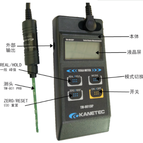 日本KANETEC強(qiáng)力TM-801磁場檢測儀